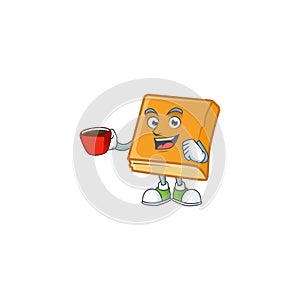 Cornbread ripe with nutrition with drinking in cup icon.