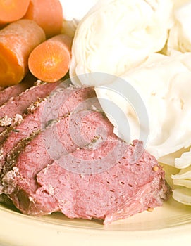 Corned beef cabbage carrots St. Patrick's Day meal