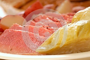 Corned beef and cabbage dinner