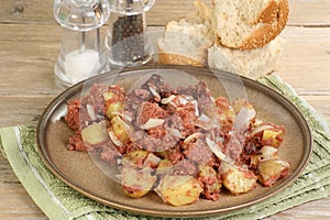 Corned beef and potato hash photo