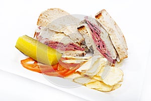 Corned beef reuben sandwich