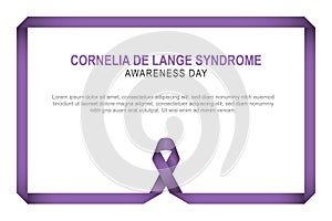 Cornelia DeLange Syndrome Awareness Day background