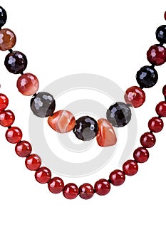 Cornelian and Agate Necklace part