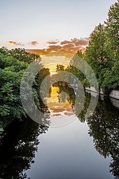 CorneliusbrÃ¼cke at Sunset