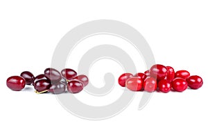 Cornels isolated on a white