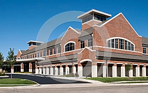 Corner Angle of Red Brick Building