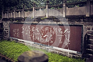 In a corner of Chengdu Tazishan Park