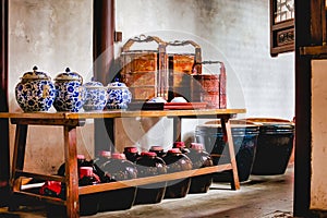 Corner of a Chinese ancient kitchen