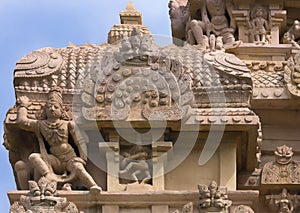 Corner decoration at tower on top of the Karpa Graham.