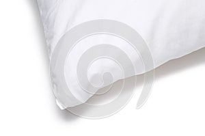 Corner edge of a white pillow