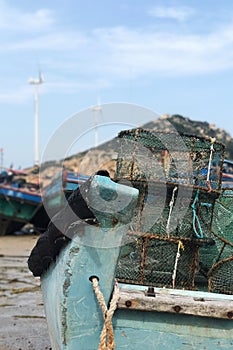 A corner of a fishing boat