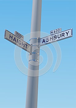 Corner of Haight and Ashbury photo