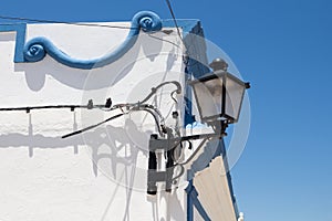 Corner of a house with lantern, Portugal