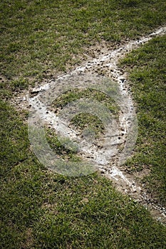 Corner local football pitch