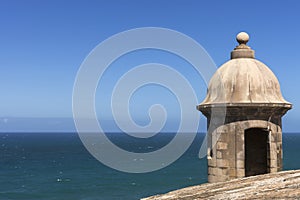 Corner lookout tower at Castillo San Felipe del Morro. photo