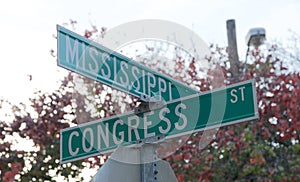 Corner of Mississippi and Congress Streets