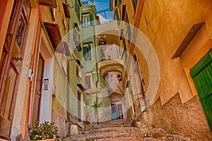 Corner of Old city of Sanremo