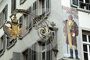 Corner of Old Lucerne,switzerland