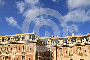 A corner of the Palace of Versailles, France