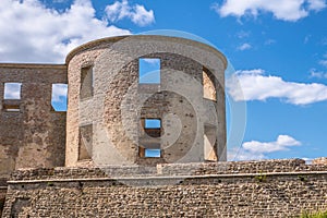 Corner part of the castle ruin of Borgholm