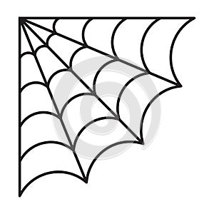 Corner Spider web. Halloween cut file