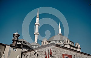 corner of taksim mosque iconic of politic in Turkey.