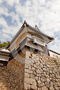 Corner Tower of Bitchu Matsuyama castle, Takahashi, Japan