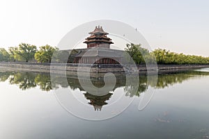 ???????? Corner Tower of the Forbidden City in Beijing, China