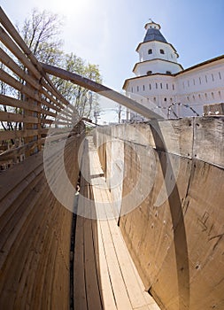 The corner tower in Resurrection New Jerusalem Monastery