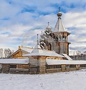 The corner view of Pokrovskaya church.