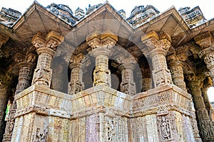 Corner view of Sun temple Modhera,