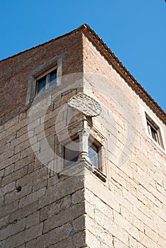 Corner window, palace in Ciudad Rodrigo, Salamanca photo