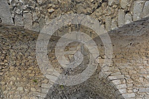 The cornerstone in the castle of the Templars in northern cyprus photo