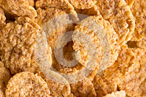 cornflakes background close up