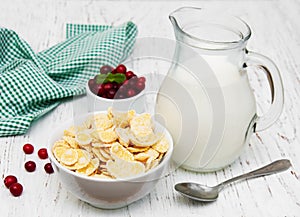 Cornflakes with milk