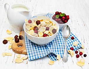 Cornflakes with milk