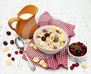 Cornflakes with milk