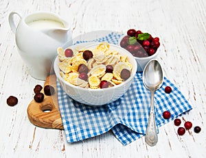 Cornflakes with milk