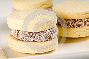 Cornflour cookies closeup