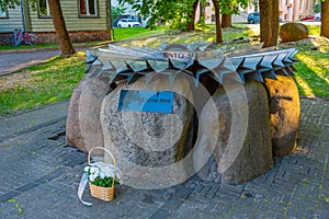 Cornflower Monument to the Victims of Stalinism in Tartu, Estoni