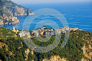 Corniglia from a distance