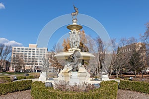 The Corning Memorial Fountain in Bushnell Park, Hartford CT. photo