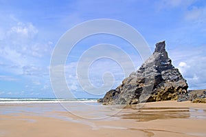 Cornish beach, Bedruthan steps, Cornwall, UK