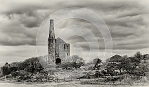 Cornish Engine House, Bodmin Moor, Cornwall