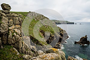 Cornish granite cliffs