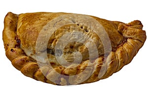 Cornish pasty on white background