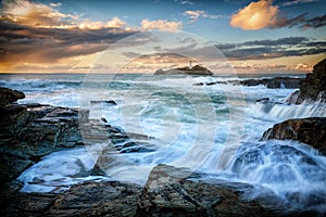 Cornish Seascape Godrevy Lighthouse