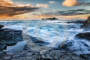 Cornish Seascape Godrevy Lighthouse photo