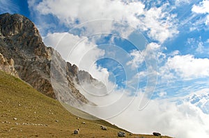 Corno Grande, Gran Sasso, high trail, L'Aquila, Italy