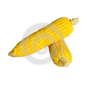 Corns isolated on a white background